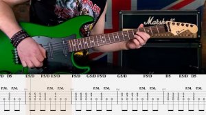 Iron Maiden - Number of the Beast Cover (Табулатура) Guitar Tutorial TABS