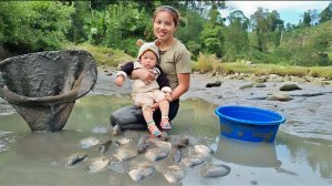 Дуонг. Мама поневоле. Ловим рыбу в прудах и везем ее на рынок для продажи. Готовим еду. 14 серия