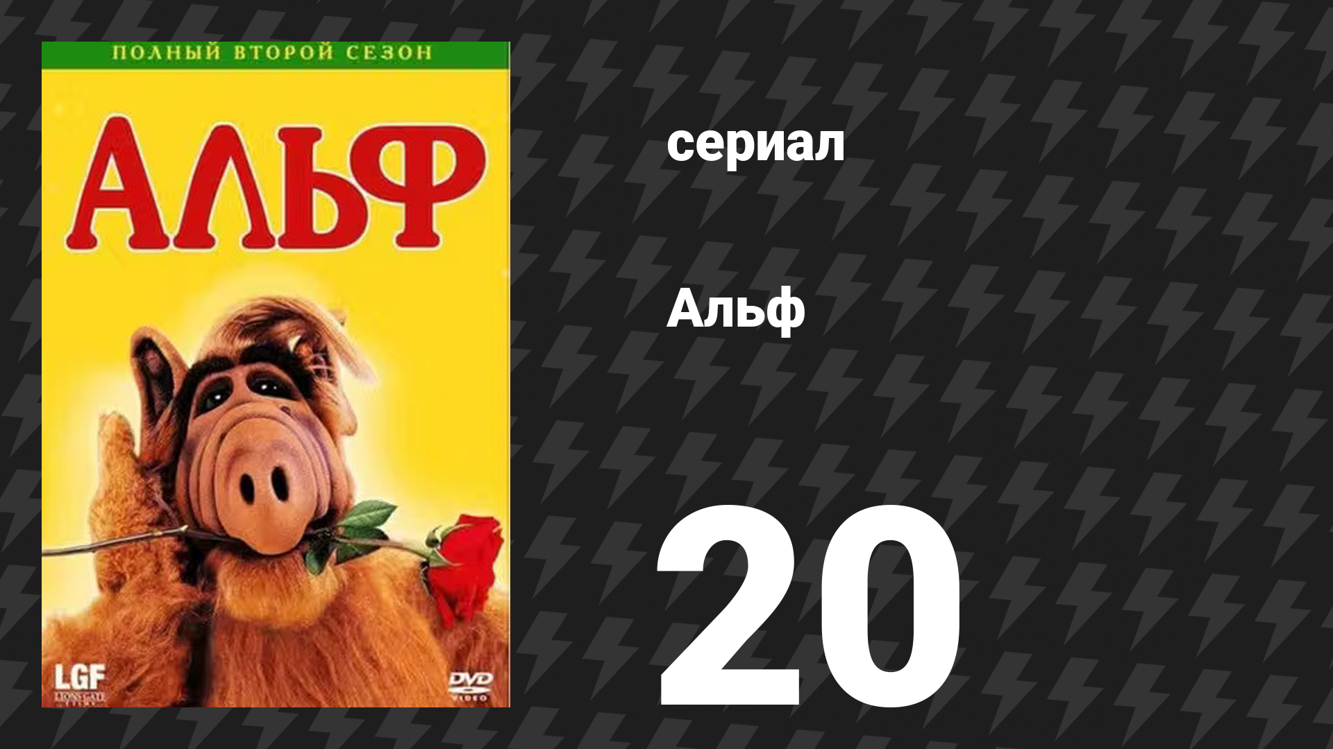Альф 2 сезон 20 серия «Ты только гончая» (сериал, 1988)