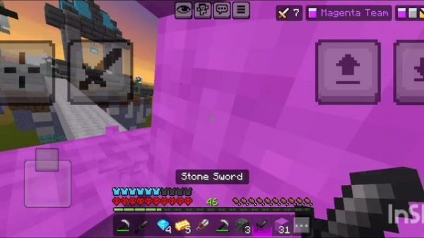 The Hive Bedwars in Minecraft bedrock! 120 fps. (Pro mobile player)