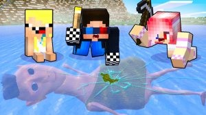 🥶ХАМУД ХАБИБИ ЗАСТРЯЛ ПОД ЛЬДОМ В МАЙНКРАФТ! ШЕДИ ЛЕСКА И НУБИК MINECRAFT