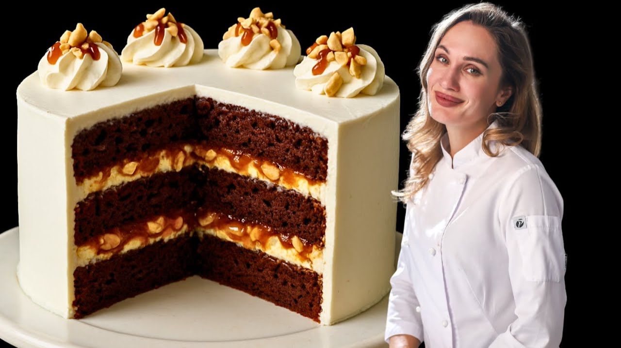 Торт СНИКЕРС, который заказывают чаще всех! Показываю полный рецепт»