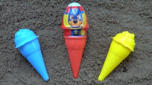 Игрушки Сюрпризы в Песочнице Щенячий Патруль  | Учим цвета и цифры | Развивающий мультик