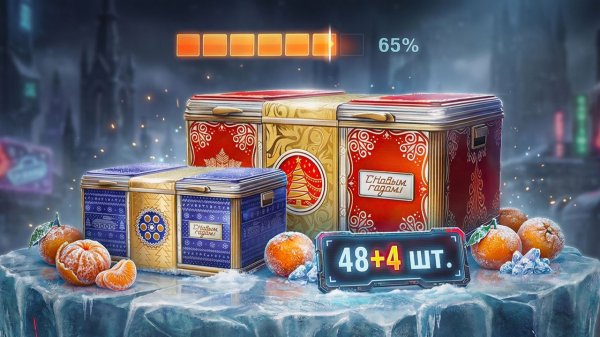 ОЦЕНИВАЮ ЧТО ВЫПАДАЕТ ИЗ 52 НОВОГОДНИХ КОНТЕЙНЕРОВ | МИР ТАНКОВ