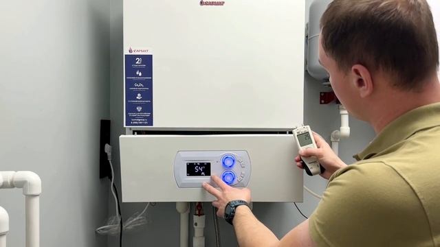 Как настраивать настенный газовый одноконтурный и двухконтурный котел Сармат смотреть онлайн