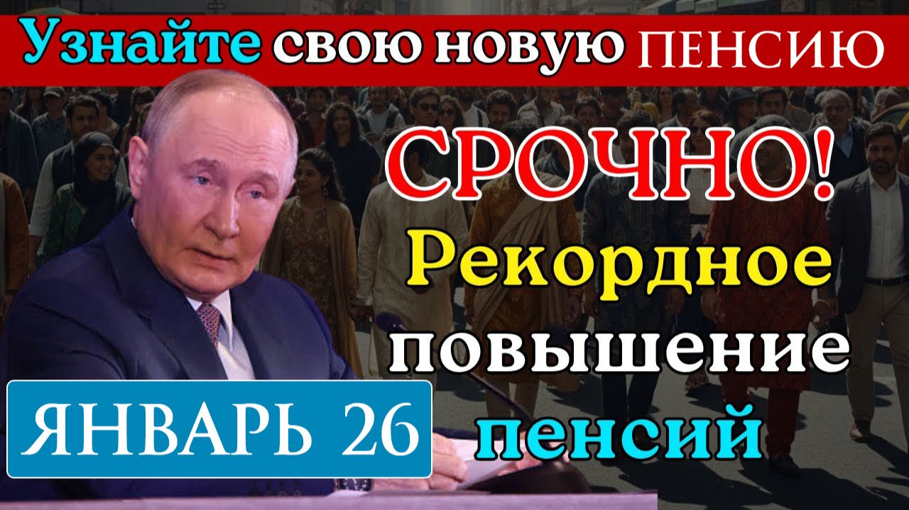 Как изменится пенсия в 2026 году c 1 января в России смотреть онлайн