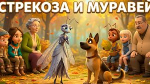 Басня Крылова Стрекоза и Муравей