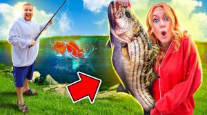 ПЕРВЫЙ РАЗ ПОЕХАЛИ НА РЫБАЛКУ КТО Поймает Самую БОЛЬШУЮ Рыбу ЧЕЛЛЕНДЖ?!