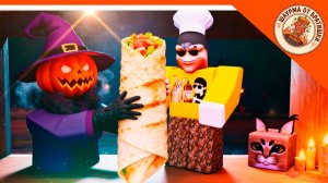 🌯 ГОТОВИМ ХЭЛЛОУИН ШАУРМУ! ХОРРОР ФИНАЛ / КОНЦОВКА ДОРОЖНАЯ ШАВАРМА 🔥 Road-Side Shawarma