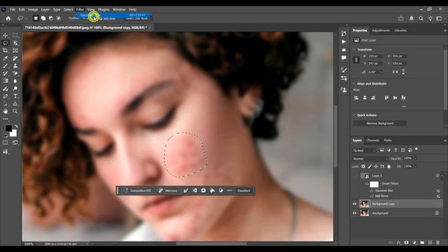 Как убрать прыщи в Фотошопе смотреть онлайн