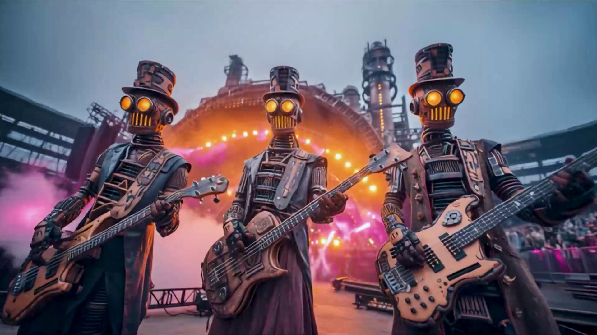 Музыкальная вечеринка стимпанк