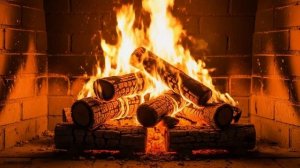 Завораживающий рождественский камин 🔥 уютная и спокойная зимняя атмосфера для отдыха
