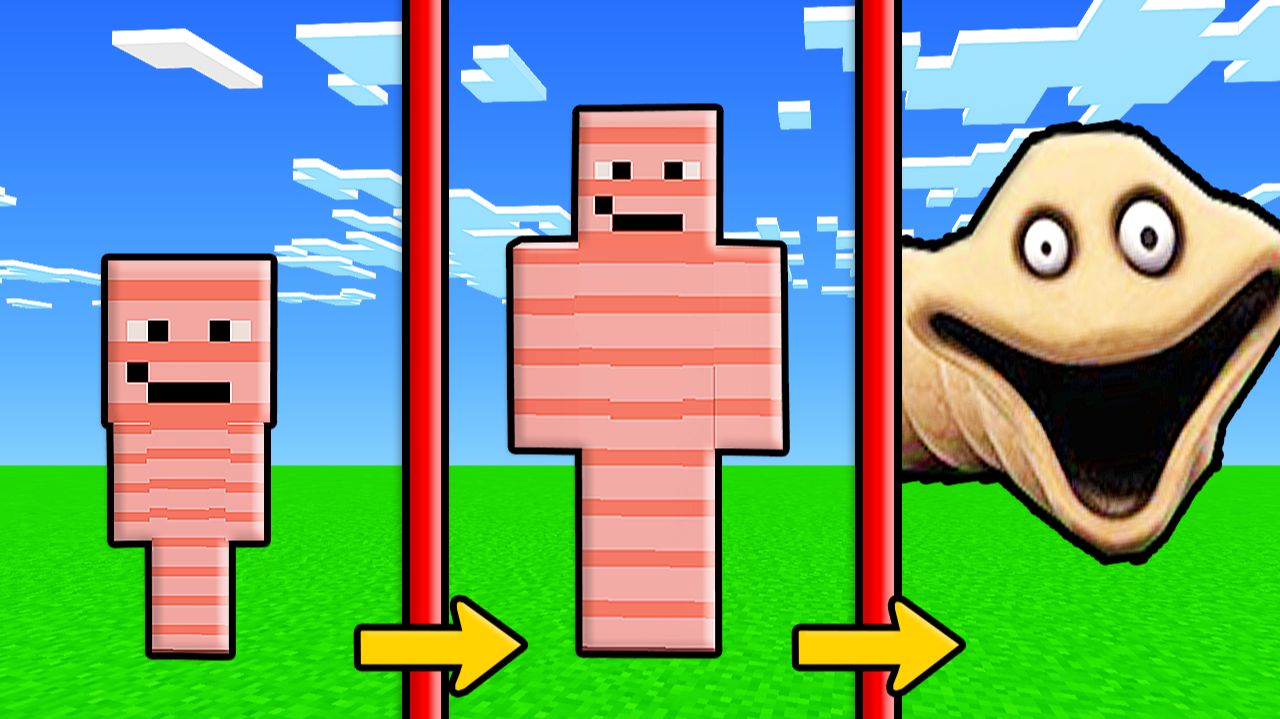 КАК МЕНЯЛСЯ ГОЛОДНЫЙ ЧЕРВЬ И ЕГО ЖИЗНЕННЫЙ ЦИКЛ В МАЙНКРАФТ смотреть онлайн