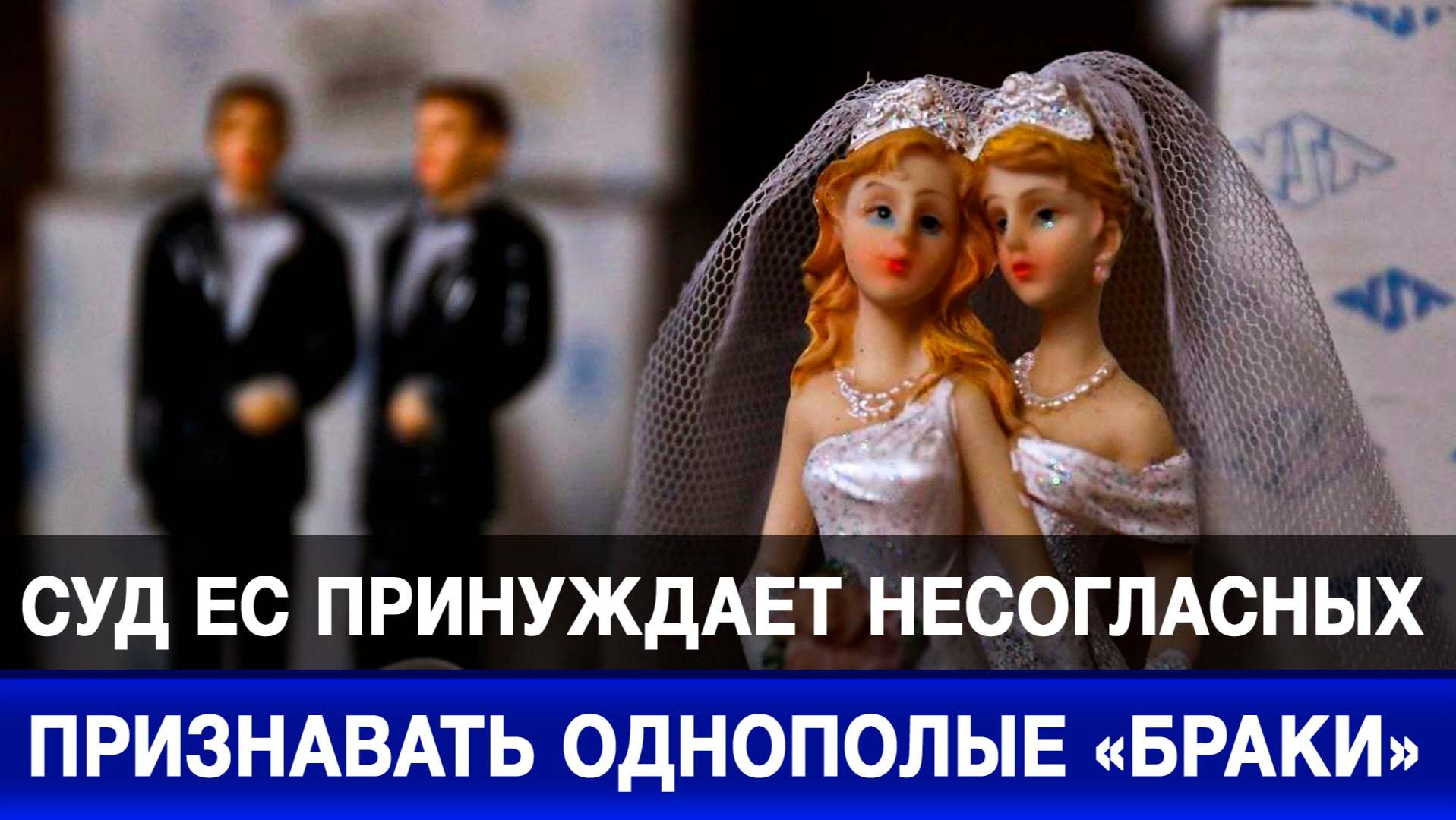 Суд ЕС принуждает несогласных признавать однополые «браки» смотреть онлайн
