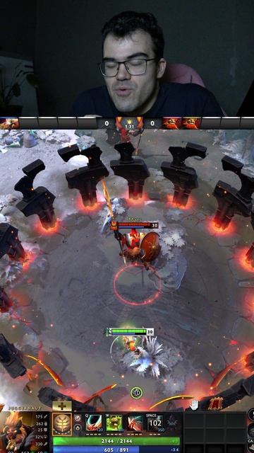 БАГ Джаггернаута в арене МАРСА #dota2 #дота2 смотреть онлайн