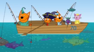 Три кота Морские Приключения. Игра мультфильм. Новая серия