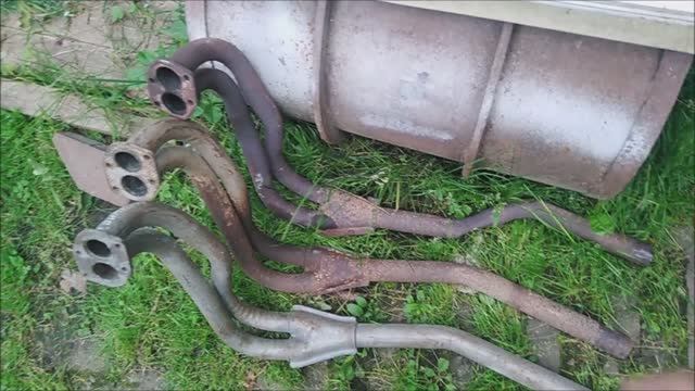 Нива 2121. Замена приёмной трубы 2, с препятствиями