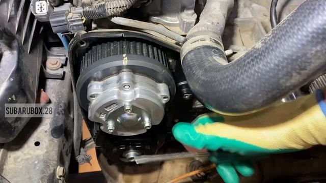 Замена ремня ГРМ на автомобилях Субару с 4-х вальными двигателями семейства EJ и EL