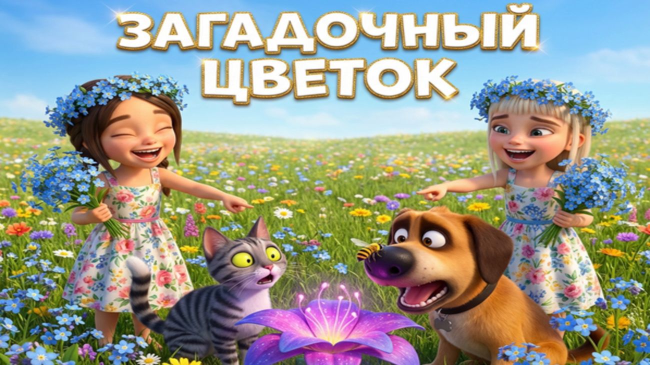 Загадочный цветок — добрая сказка о Жульке, Барсуне, летнем поле и поисках незабудки смотреть онлайн