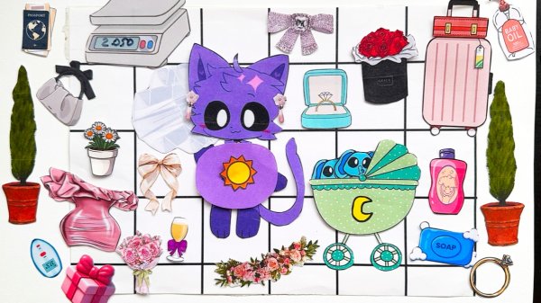 Catnap Pregnant and DOGDAY/ бумажные истории