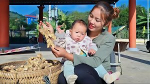 Дуонг. Мама поневоле. Собираю имбирь для продажи на рынке. Покупаю одежду ребенку. 13 серия