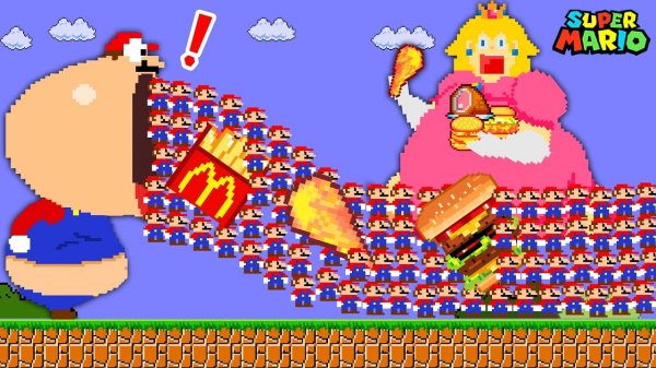 ⛑️Марио и принцесса Пич идут спасать малышей!