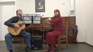 К.В.Глюк "Ария" (А.Дмитриев, гитара; М.Казанцева, флейта).