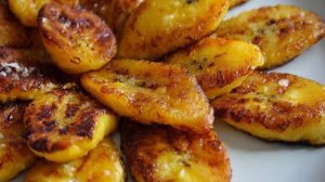 Жареные большие бананы