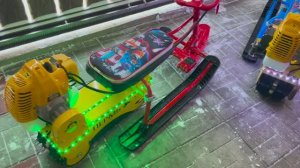 Два модуля с лентой и фарой. Доработки гусеничных приставок.