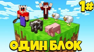 НУБИК ГРИФЕР И ПЭНН ВЫЖИВАЮТ НА СКАЙБЛОКЕ НО У НАС ТОЛЬКО ОДИН БЛОК В МАЙНКРАФТ - 1 СЕРИЯ