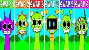 ⚡ EVERY Characters From Sprunki Phase 1 SWAP — Полная сборка персонажей! 🔥