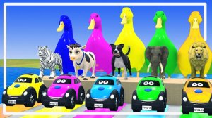 Мультики для детей про животных. Испытания для львов, горилл, бегемотов. Мультфильмы для малышей.