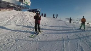 Урок 15. Техника спуска  на горных лыжах.