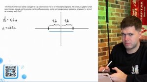 Точечный источник света находится на расстоянии 1,6 м от плоского зеркала. На сколько - №21456