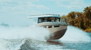 Алюминиевый катер Seamoone 870 у села Ширяево