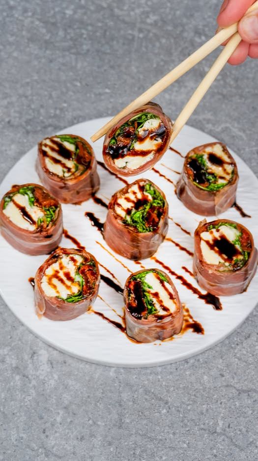 Суши с прошутто с низким содержанием калорий и качественным белком смотреть онлайн