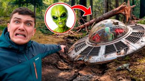 Нашел Заброшенную ЛЕТАЮЩУЮ ТАРЕЛКУ в Лесу! Как она там оказалась?