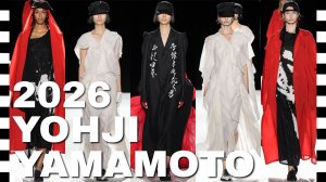 ✔️ YOHJI YAMAMOTO  (Йоджи Ямамото) - коллекция весна-лето 2026 со стоп-кадром, на показе в  Париже