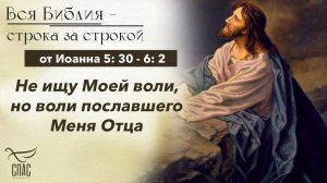 Евангелие от Иоанна 5: 30 - 6: 2 / Вся Библия строка за строкой