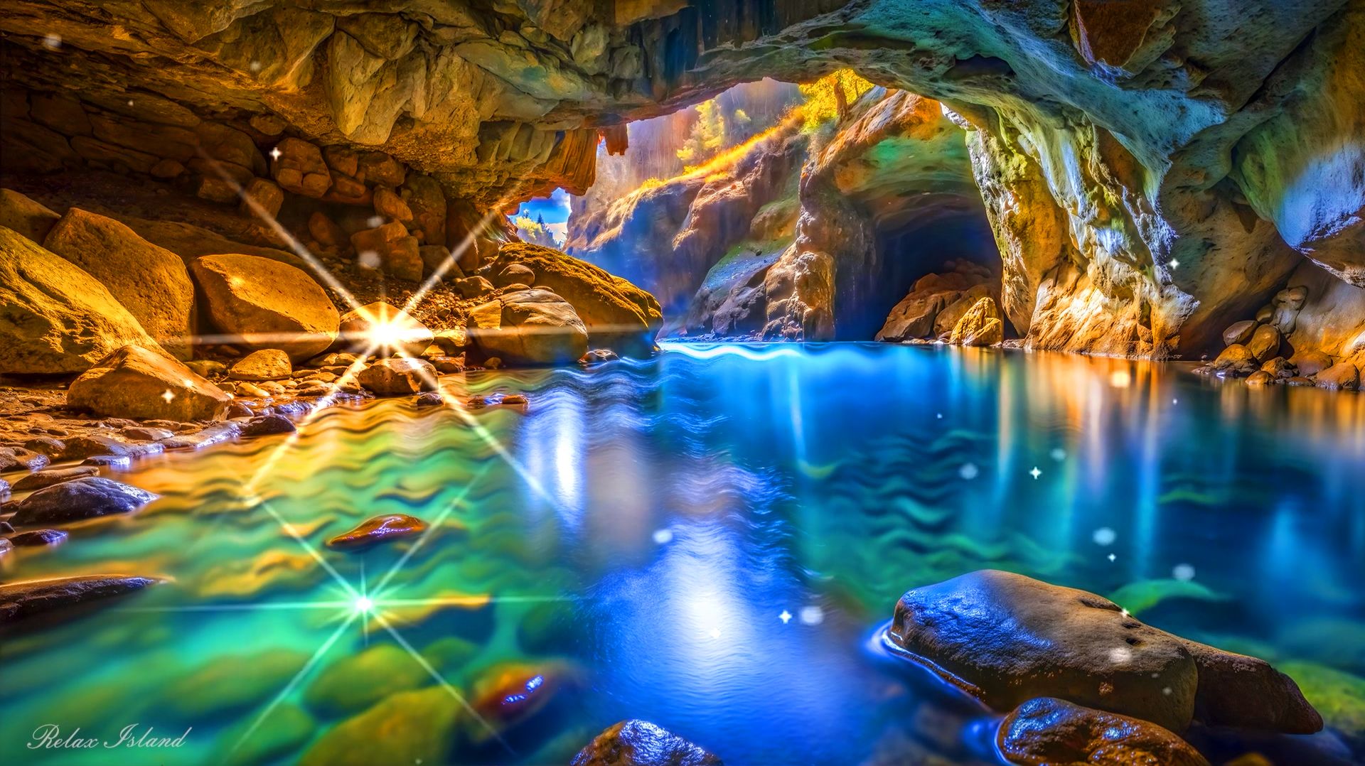 ✨ УСПОКАИВАЮЩАЯ МУЗЫКА ДЛЯ СНА И ЗВУКИ ПРИРОДЫ 🎵 ПОЗИТИВНАЯ МУЗЫКА ДЛЯ ДУШИ В ЗАТОПЛЕННОЙ ПЕЩЕРЕ смотреть онлайн