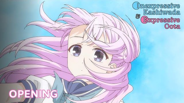 Безэмоциональная Касивада и эмоциональный Ота/Kao ni Denai Kashiwada-san to Kao Deru Ota (Opening) смотреть онлайн