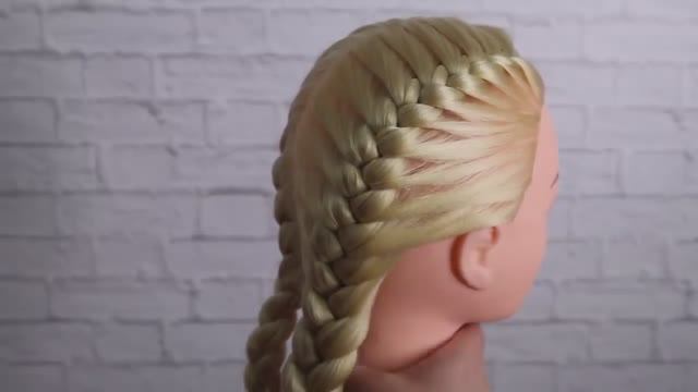 Как заплести 2 косички