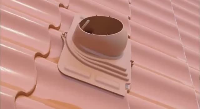 Установка проходного элемента VILPE Pelti и вентиляционного выхода на кровлю. смотреть онлайн