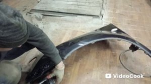 Как подготовить б/у крыло к покраске (ч.1)