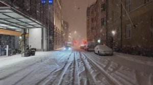 Пешеходный тур в сильную снежную бурю 🇫🇮 | Хельсинки, Финляндия 2025