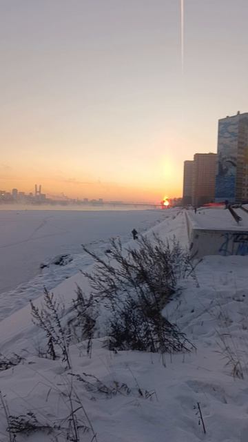 Красота зимнего восхода!