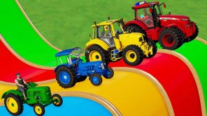 МУЛЬТИКИ ПРО БОЛЬШИЕ И МАЛЕНЬКИЕ ДЕТСКИЕ ТРАКТОРА НА ФЕРМЕ 🚜 ИГРУШЕЧНЫЕ МАШИНКИ ДЛЯ ДЕТЕЙ 🚜