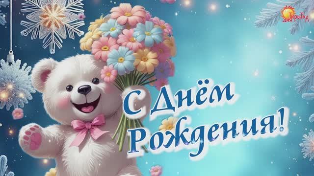 С днём Рождения! Поздравление с днём рождения. Открытка смотреть онлайн