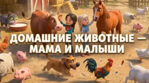 Домашние животные — мама и малыши | Нежные сцены любви