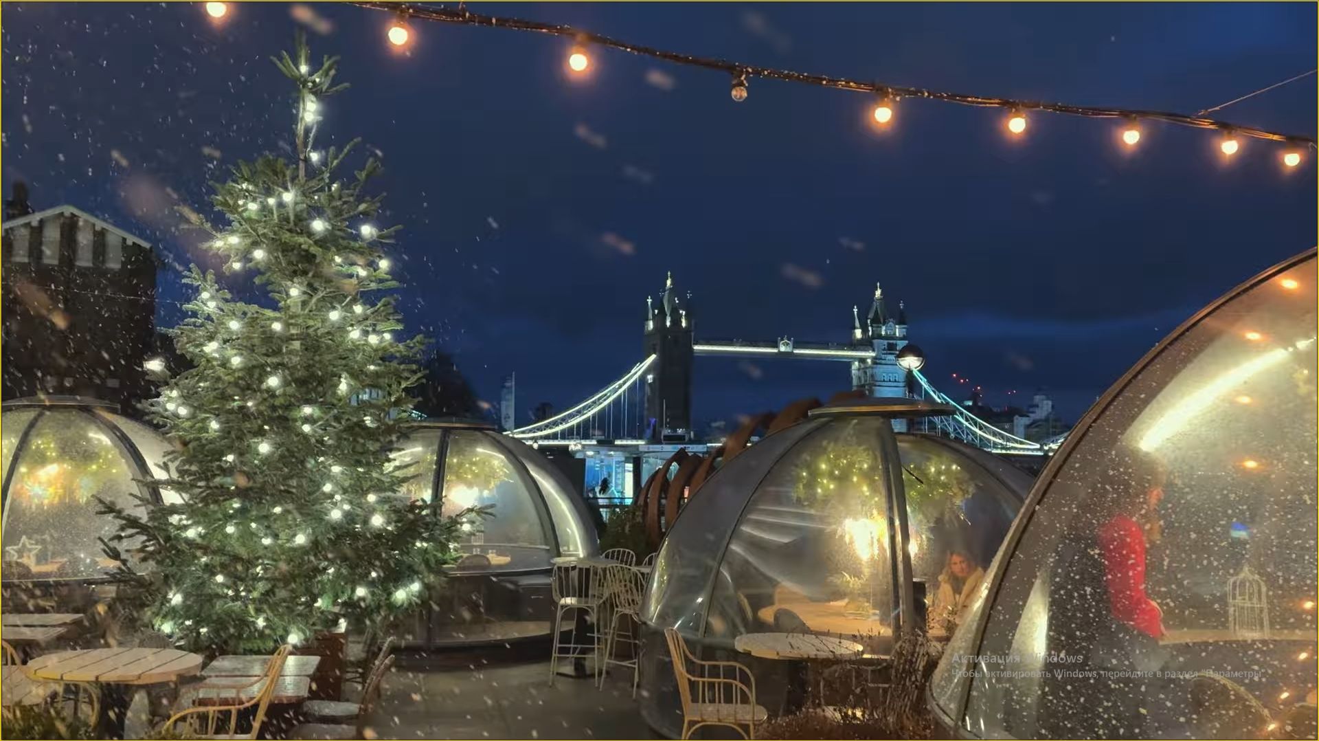 🇬🇧 Рождественская ярмарка в Лондоне в 2025 году 🎄❄️ Снежные шары и прогулка "Зима у реки" 4K HDR смотреть онлайн